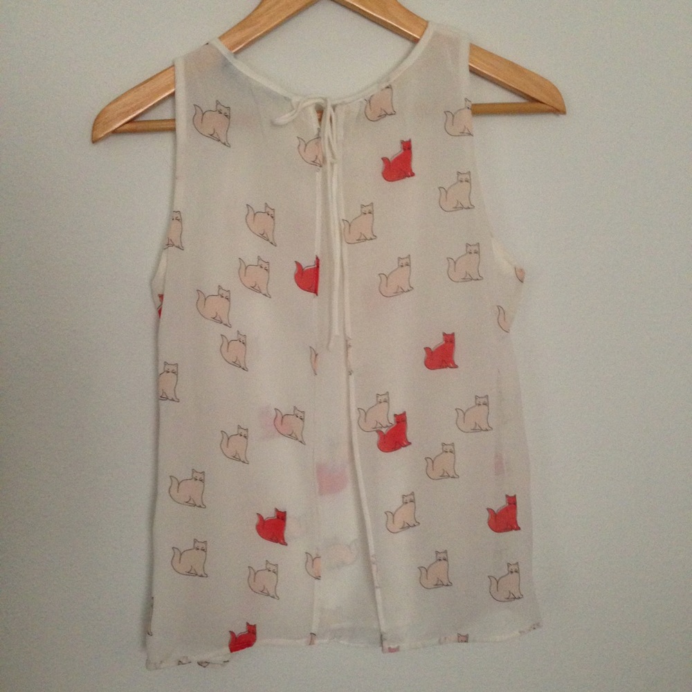 Zara cat shirt!!! Absolutely adorable! Very unique many compliments! - Picture 3 of 4